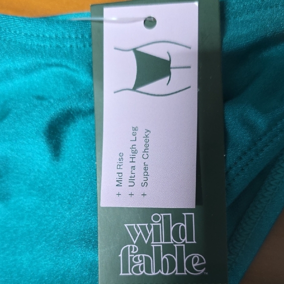 Wild Fable Womens Teal Bathing Suit Bottoms - Picture 3 of 6